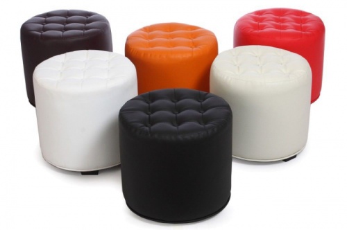 Пуф цилиндр с прошивкой